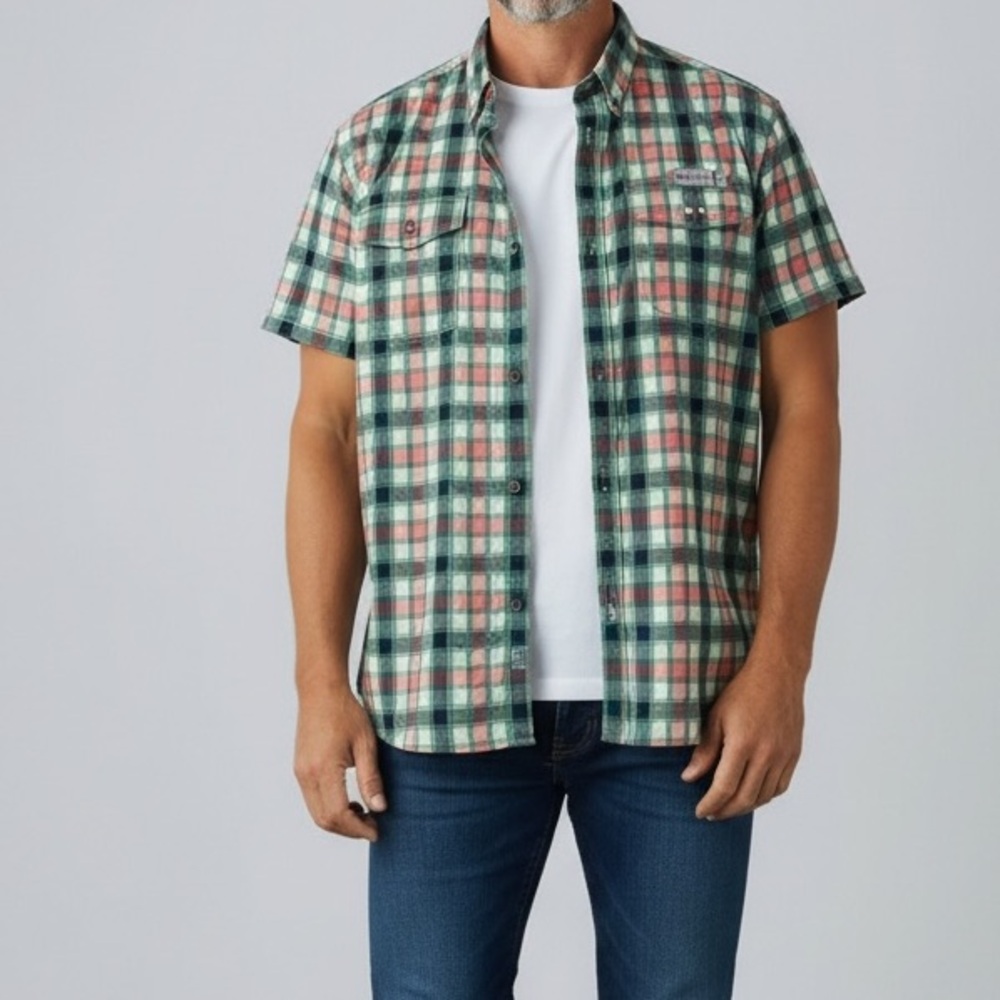 Columbia Multicolor Plaid Button-Up Shirt